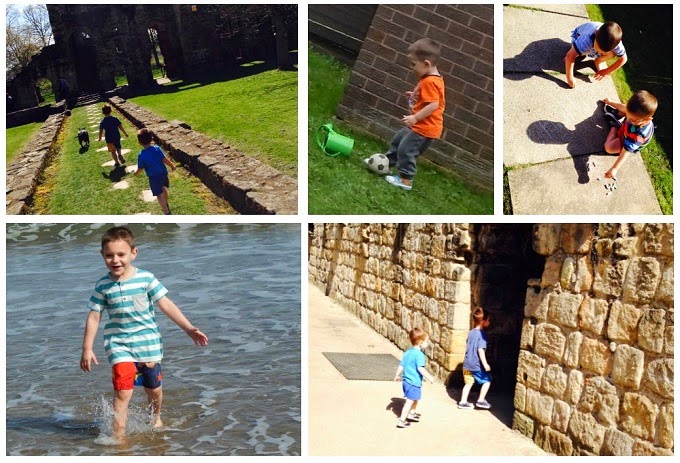 Yorkshire Blog, Mummy Blogging, Parent Blog, Cayton Bay, Scarborough, Kirkstall Abbey, Sea, Football, Chalk, Bubbles, Sandcastles,