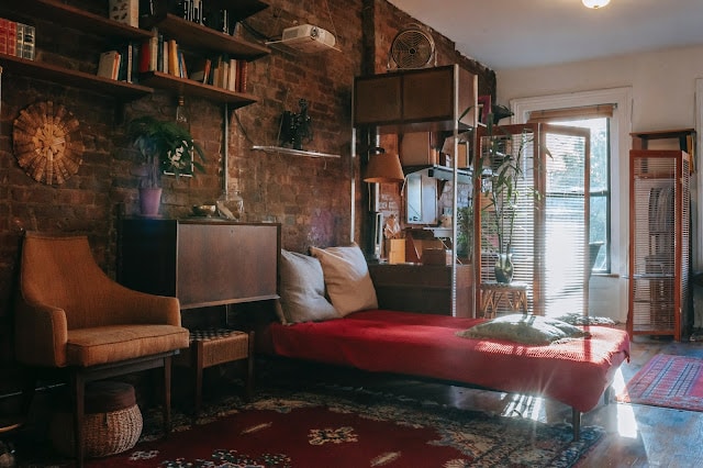 A view of inside a studio apartment