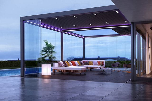 a modern pergola
