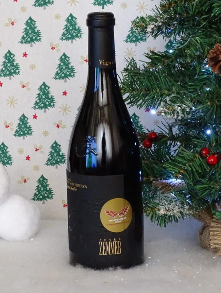 A bottle of wine