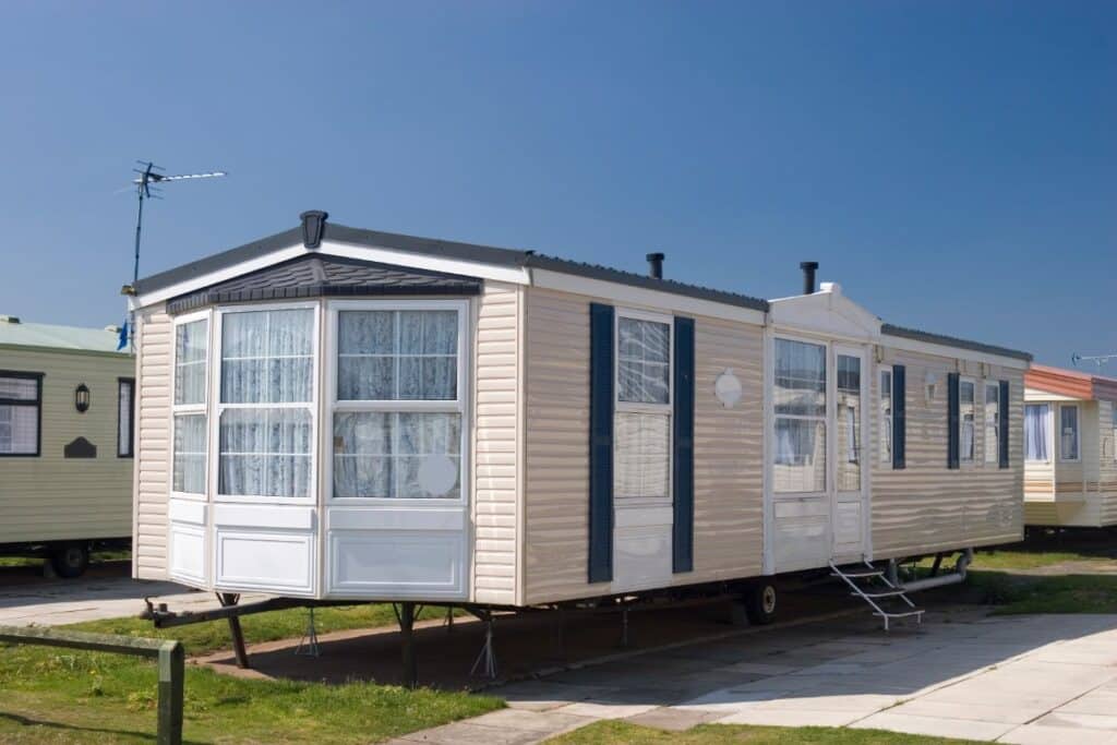 A lovely new static caravan - the type you would definitely need to take out caravan insurance on